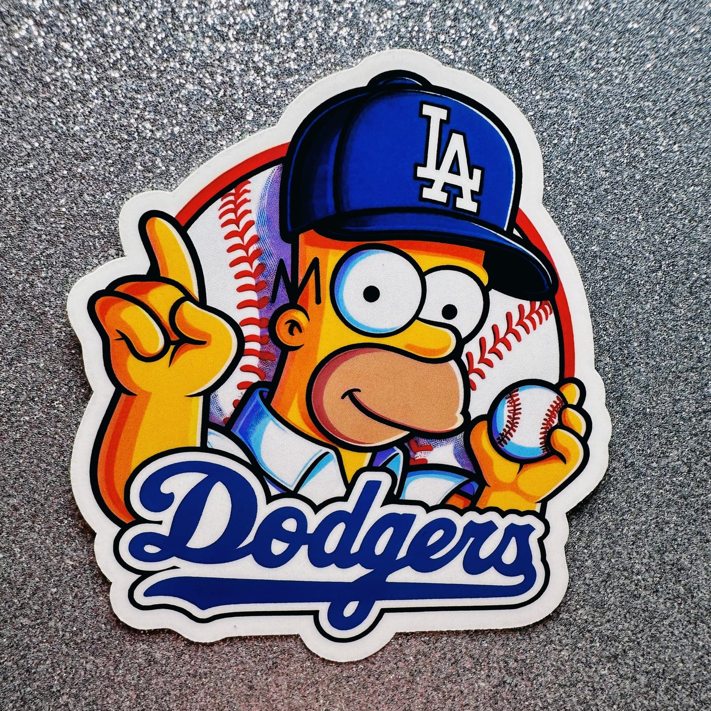 Homer Simpson Dodger Sticker